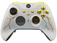 Modded Zone UN-MODDED Custom Controller Compatible with Xbox ONE Elite Series 2 (Gold Thunder)