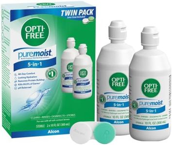 OPTI-FREE Puremoist Multi-Purpose Contact Lens Solution, 10 Fl Oz, 2 Pack