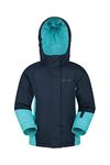 Mountain Warehouse Honey Kids Ski Jacket, Boys & Girls Snow Coat Navy Teen 13-14 Yrs (150-162 cm)