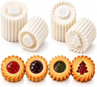 2027 New Thickened Cookie Press (2PCS Christmas Tree + 2PCS Sunflower) | 2-in-1 Double-Sided Pastry Mold, DIY Household Pastry 2-Pattern Baking Press Tool Kitchen Gadgets