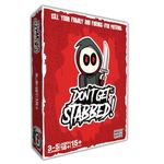 Don't Get Stabbed!: The Party Game Where You Get to Kill Your Family and Friends (for Pretend). Exciting Card Game for Adults and Horror Gift for Scary Movie Fans. Great for Halloween.