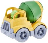 Green Toys CMXG-1263 Mixer Construction Truck Toy, Yellow & Green