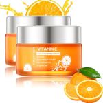 Vitamin C Face Cream – Hyaluronic Acid And Vitamin C&E,Face Moisturiser For Women,Anti Aging&Wrinkle,Natural Skin Care Hydrate,Plump,Brightening Skin Care Lighten Dark Spots Erase Fine Lines (2PCS)