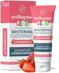 Wellnesse Kids Hydroxyapatite Toothpaste with Xylitol & Fluoride-Free - Natural Ingredients with Strawberry Flavor - Suitable for Toddlers to Baby Kids Toddler - Sensory Friendly, Vegan & Cruelty-Free