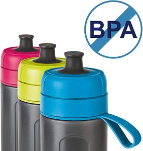 BRITA Active Water Filter Bottle – Pink, Portable BPA-Free