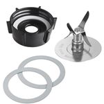 For Oster Blender Replacement Parts Blender Ice Blade with Jar Base Cap and Two Rubber O Ring Seal Gasket Accessory Refresh Kit，Compatible with Oster Blender