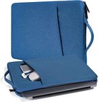 Dynotrek Roller 14 Inch Laptop Sleeve Case Protective Soft Padded Zipper Cover Carrying Computer Bag Compatible with 14" Notebook Chromebook Tablet Ultrabook (Royal Blue)