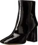 Sam Edelman Womens Codie 2 Patent Square Toe Ankle Boots Black 8.5 Wide (C,D,W)