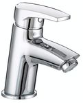 Bristan Orta Chromed Bathroom Basin Sink Monobloc Single Hole Mixer Tap Faucet with Clicker Pop Up Waste (OR BAS C)