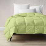 Down Blanket, Extra Lightweight Summer Comforter for Single Bed | 100 GSM Ac Comforter Super Soft Fluffy ComforterSingle Bed Comforter | Dohar | Duvets |Soft Microfiber Fabric (100 GSM, Green)