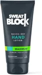 SweatBlock Antiperspirant Hand Lotion for Men & Women - Quick-Dry Hyperhidrosis Aid to Stop Excessively Sweaty Palms - Non-Irritating - Dermatologist Tested Formula - Travel Size 1.69 fl oz