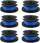 String Trimmer Replacement Spool Line, Compatible with Ryobi One+ AC14RL3A, Olt1832 Rac124, 0.065"/1.6mm Strimmer Line Replacement for Ryobi 18V 24V 40V Strimmer, Cordless Trimmer Line 11ft (6PCS)