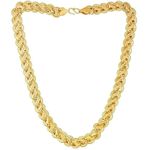 Tannu's Exclusive Modern 1 Gram Gold Plated Golden Thin Neck Chain For Men Boys | Men Jewellery for Men Birthday Gift Anniversary fashion necklace