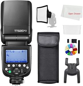 Godox TT685II-N Flash HSS 1/8000S TTL 2.4G GN60 Flash Speedlite Built in Godox X System Receiver, with Flash Diffuser Softbox and Flash Color Filters Compatible for Nikon Cameras