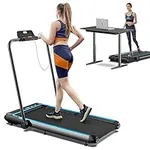 Folding Treadmill for Home, Under Desk Treadmill Walking Machine with Powerful Motor/Widened Shock Absorption Running Belt/App Control, Foldable Running Exercise Machine, Adjustable Speeds 1-12km/h