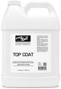 PRONAIL - Nail Polish Top Coat 128 Oz - Professional Strength, Long Lasting, Manicure and Pedicure, High Gloss Shine and Chip Resistant, Bulk Refill Gallon