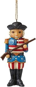 Enesco Jim Shore Heartwood Creek American Nutcracker Hanging Ornament