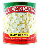 El Mexicano Pozole 3kg / Authentic Mexican Style White Hominy in Brine, Canned Hominy for Cooking, Mexgrocer - Large 3kg