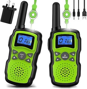 Wishouse Walkie Talkies for Kids Adults Rechargeable, Toys for 4 5 6 7 8 9 10 Year Old Boys Girls, PMR446 Kids Radios Long Range with Flashlight Lanyards, Camping Birthday Xmas Gifts Presents 2 Pack