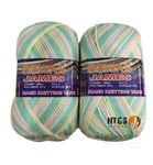 Oswal Ntgs James Knitting Yarn 3Ply Wool, 200 Gm Best Used With Knitting Needles, Crochet Needles Wool Yarn For Knitting. Shade No.11 - Multicolor