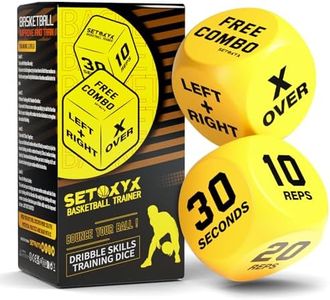 Basketball Dribble Skills Dice Set - Training Equipment - Basketball Gift for Boys.Dribble Skills Training for Beginner and Party Favors