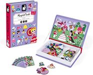 Janod MagnetiBook 63 pc Magnetic Princess Costumes Dress Up Game - Ages 3+ - J02725