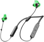 Decibullz Safe + Sound Wireless Bluetooth Headphone & Decibullz Custom Molded Earplugs, Comfortable Hearing Protection for Shooting, Hunting, Travel, Work, & Concerts (Green)