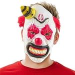 THE TWIDDLERS Killer Clown Mask, Scary Latex Face Mask Ideal for Halloween