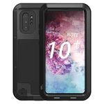 Galaxy Note 10 Plus Case,Bpowe Super Shockproof Silicone Aluminum Metal Armor Tank Heavy Duty Sturdy Protector Cover Hard Case for Samsung Galaxy Note 10 Plus/Galaxy Note 10+ 5G 6.8" 2019 (Black)