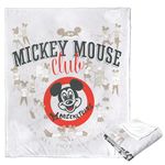 Northwest Disney 100 Silk Touch Throw Blanket, 50" x 60", Mickey Mouse Club Vintage