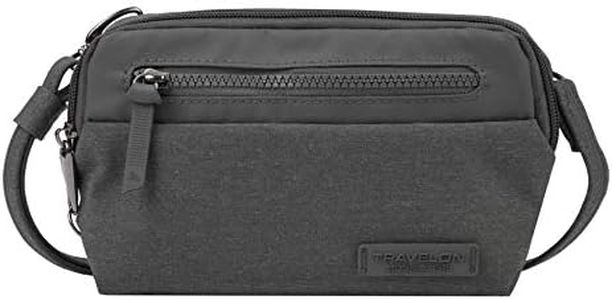 Travelon Anti-Theft Metro Convertible Sm, Gray Heather, One Size