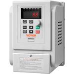 VEVOR VFD 5HP, 4KW, 18A, 1 Phase 220V-240V Input to 3 Phase 220V-240V Output Variable Frequency Drive, 0-400Hz VFD for AC Motor Speed Control