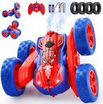 Spider Remote Control Car for Boys 4-7,2.4GHZ 4WD Off Road Racing RC Cars with Light, 360° Flips Rotating Rechargeable RC Stunt Car Toys for Boy Girl Age 4-6 5-7 6-8 8-12 Birthday Gifts