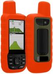 kwmobile Case Compatible with Garmin GPSMAP 66sr / GPSMAP 67 - GPS Handset Navigation System Soft Silicone Skin Protective Cover - Orange