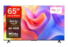 TCL 65PF650K 65-inch 4K Ultra HD, HDR TV, Smart LED Fire TV (Dolby Vision, Dolby Atmos, DTS, HDR 10, Alexa built-in, Airplay2, Miracast)