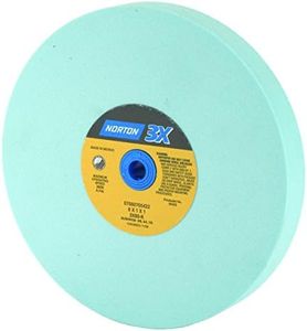 Norton Grinding Wheel, Premium Blue Bench and Pedestal Ceramic Alumina Bench Grinder Wheel, 8 Inch Grinding Wheel, Pack of 1