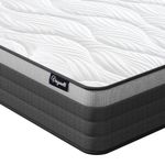 Vesgantti Single Mattress, 10.2 Inch Hybrid Mattress 3FT with Individual Pocket Springs and Breathable Gel Memory Foam, Medium, 90x190x26cm