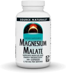 Source Naturals Magnesium Malate 625mg Per Serving Essential Magnesium Malic Acid Supplement - 200 Capsules