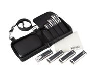 Suzuki M-20-S Manji 10-Hole 20-Note Diatonic Harmonica, 7-Piece Set