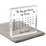 Day You Became My Nanny Gifts From Grandson Granddaughter, Personalised Mothers Day Nanny Nanna Grandma Gifts, Gifts From Grandchild, Love You Nanny, With Grey Bag