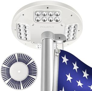 Flag Pole Light Solar Powered, 1500 Lumen Solar Flag Pole Light for 15-25 FT Poles, Flagpole Solar Light is Equipped with 32 LED Beads and 3500mA Batteries, 12 Hour Dusk to Dawn Auto On/Off