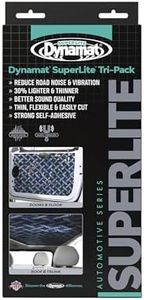 Dynamat SuperLite Sound Deadening Car Insulation Tri Pack – Lightweight Noise Dampening Vehicle Interior or High Resonation Areas – Easy Self Adhesive Install – 3 Sheets 18”x32” Each, 12 sq ft total