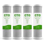 SimPure 5 Micron 10" x 2.5" Whole House Carbon Sediment Water Filter Cartridge Replacement for Home Under-Sink & Countertop Filtration System