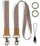 Lanyard for Keys, Cute Wrist Strap Lanyard & Cool Neck Lanyards for ID Badges Holder, Car Keys, Wallet, Key Chain for Teacher, Coach, Women, Men, Unique Patterns, Ultra Soft, Durable Polyester…