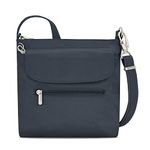 Travelon Anti-Theft Classic Mini Shoulder Bag, Midnight, 8.5 x 8.5 x 2