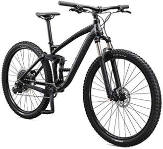 Mongoose Salvo Comp Mountain Bike for Adult, 12-Speed Trigger Shifter, 29-Inch Wheels, Full Suspension, 16-Inch Small Frame, Hydraulic Disc Brakes, Black