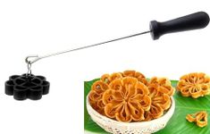 Ervio Non Stick Rose Cookie Mold | Multipurpose Achu Murukku, Achappam, and Gulabi Puvvulu Maker Ideal for Daily Use