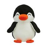 Amazon Brand - Jam & Honey Penguin, Plush/Soft Toy for Boys, Girls and Kids, Super-Soft, Safe, Great Birthday Gift (Black and White, 17 cm)