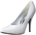 Ellie Shoes Women's 8400 Pump, White Patent, 14