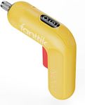 Fanttik L1 Pro 3.7V Cordless Screwdriver, Electric Screwdriver Set with 14 Bits, Digital Screen, Li-ion 2000mAh, 1/4''Hex, 6 Torque Settings 0.5-6 N.m, Variable Speed, Front LED, Yellow